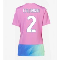 AC Milan Davide Calabria #2 Tretí Ženy futbalový dres 2023-24 Krátky Rukáv